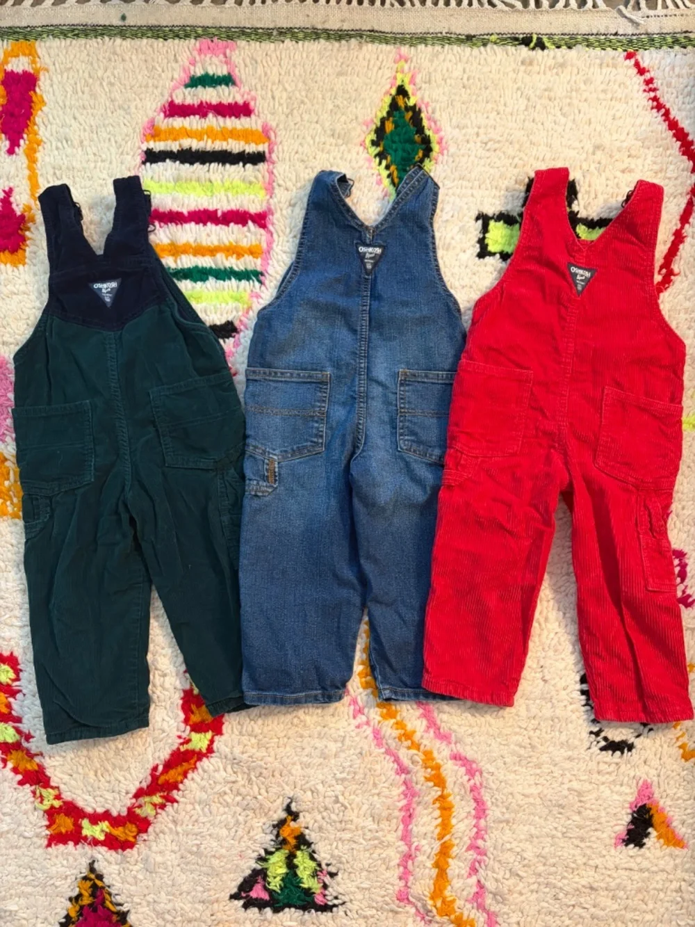 OshKosh B’gosh - Overalls, Set of 3 - 2T